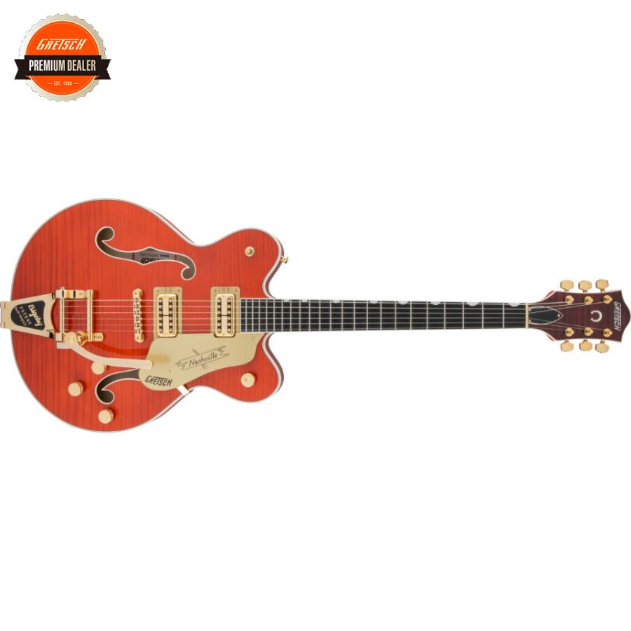 Gretsch G6620T Players Edition Nashville Center Block Double-Cut with String-Thru Bigsby Orange Stain