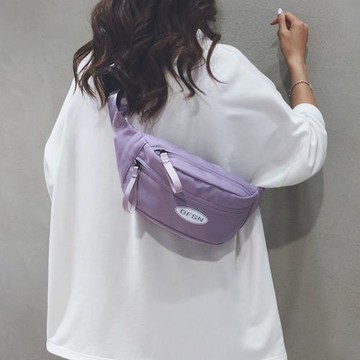 胸包女2025新款休閑百搭帆布小斜挎包運動旅行手機腰包騎行單肩包