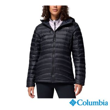 Columbia 哥倫比亞 女款-防潑羽絨連帽外套-Corelite黑色 UWR69270BK/JF