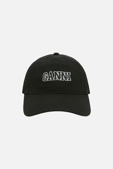 GANNI gabardine baseball cap Woman
