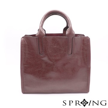 SPRING-朴秘書的柔軟皮質方包-質感咖啡