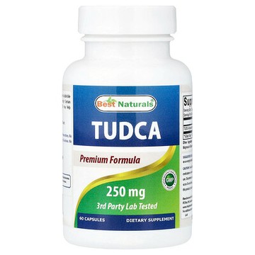 Best Naturals, 牛磺熊去氧膽酸（TUDCA），250 毫克，60 粒膠囊