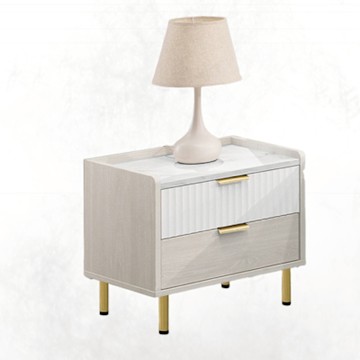 文創集 卡利雙色1.6尺二抽床頭櫃-48x40x46m免組