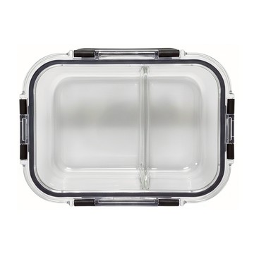 SHIMOYAMA 耐熱玻璃保鮮盒飯盒 2分隔 1040ml  1個  1個