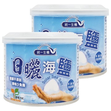 統一生機 日曬海鹽小罐  300g  2罐