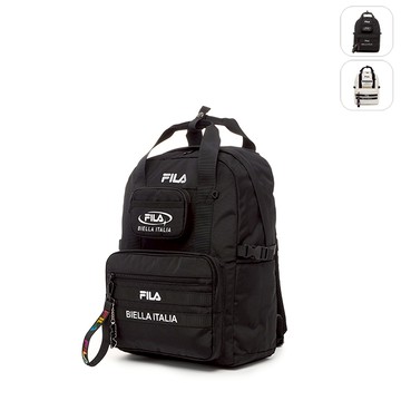 【FILA】LOGO 時尚後背包(可放A4)-黑色 BPZ-3013-BK