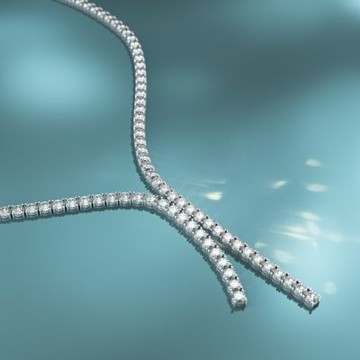 鉅曜 9K 37克拉 璀璨閃亮輕奢鑽石套鍊 培育鑽石