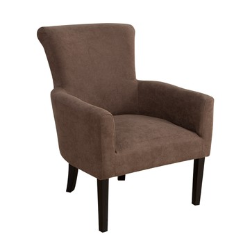 【IDEA】傑米U型包覆短絨單人座沙發椅/布沙發 休閒椅 梳妝椅(2色任選)咖啡