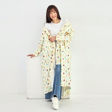 Rainstory - 前扣式連身雨衣M號-夏日聖代 (M)-380g