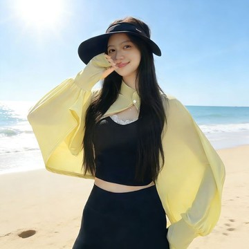 🥇隔日達出💎夏季騎車防曬披肩女防紫外線罩衫斗篷透氣寬鬆長袖冰絲薄外套
