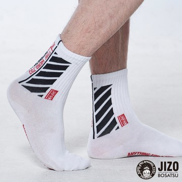 【配件年貨㊣獨家價】運動進化中筒襪(白) - BLUE WAY 地藏小王