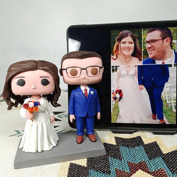 客製化3D人像公仔 訂製手工Funko Pop情侶父母夫妻結婚週年禮物