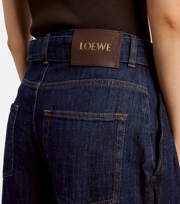 Loewe Belted high-rise wide-leg jeans