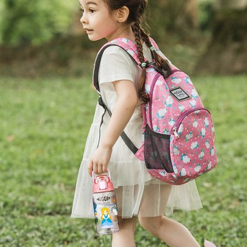 HUGGER - 彈蓋吸管水壺 550ml (tritan無毒無塑化劑學習水杯冷水瓶)-亮麗公主