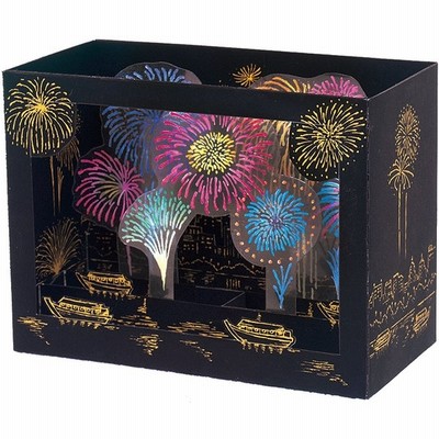 S4250 夏カード 箱型黒花火カードsanrioサンリオ サマーカード 暑中見舞い 残暑見舞カード 通販 Lineポイント最大get Lineショッピング