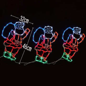 LED 192燈聖誕老公公揹禮物造型燈附ic-彩色D-A-192-M+IC