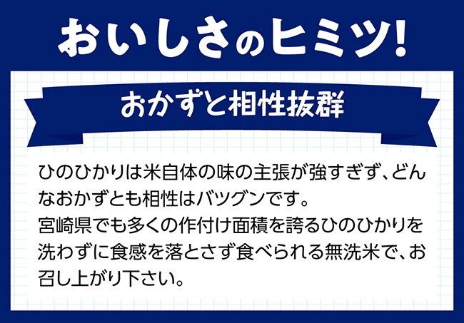 （令和5年度）宮崎県産無洗米ひのひかり10kg [E1606t6]