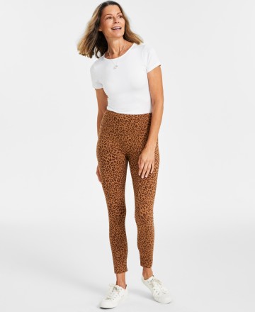 Style & Co Plus Size High Rise Capri Leggings, Created for Macy's