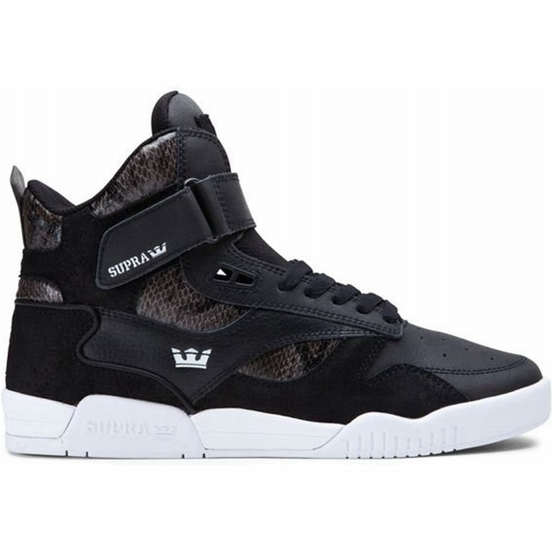 スープラ Supra スニーカー ブリーカー Black Full Grain Leather Snake Skin Underlays White メンズ 通販 Lineポイント最大0 5 Get Lineショッピング