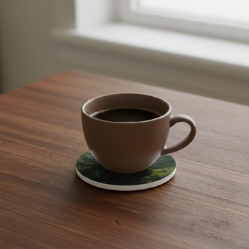 gussurï 頂級軟木陶瓷杯墊組，一組 4 件