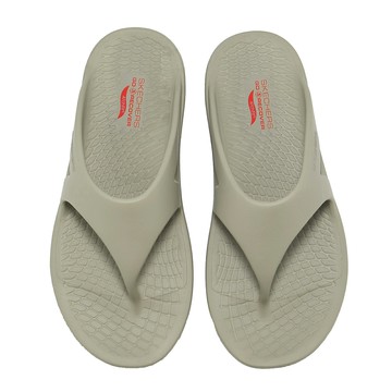 Skechers 涼拖鞋 Go Recover Refresh 男鞋 卡其 夾腳拖 人字拖 229189KHK
