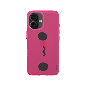 iPhone 16 Clear 粉漾桃 - 貓貓蟲咖波 Bugcat Capoo - 經典大臉咖波純色款