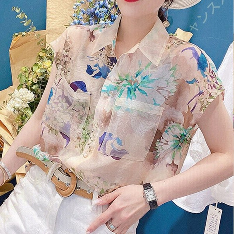 レディース 半袖 アロハシャツ 花柄 ブラウス ゆったり プリント ファッション ハワイシャツ ビーチウェア レトロ トップス 着痩せ 可愛い おしゃれ 通販 Lineポイント最大get Lineショッピング