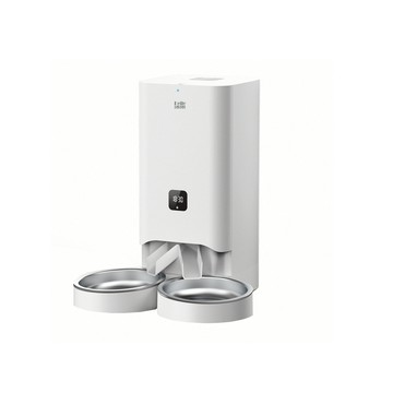 【Peile沛樂】7L單雙槽不繡鋼餐盤 寵物智能餵食器(寵物自動餵食機)