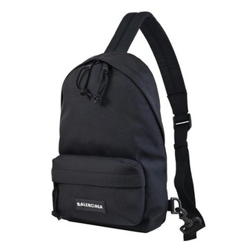 BALENCIAGA 巴黎世家 771313 Explorer 輕便尼龍布單肩後背/胸口包.黑