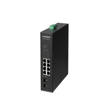 Edimax 昌運監視器 IGS-1210P V2(MIT) 10埠工業用寬溫長距離PoE+ 網路交換器
