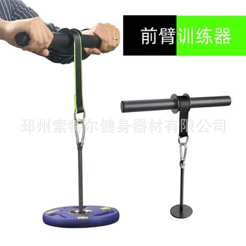 健腹神器 健腹器材 運動健身 腹肌鍛煉前臂訓練器家用健身器材小臂力量千斤棒卷帶臂力器握力腕力練臂肌