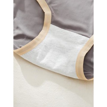 4條裝性感內褲女冰絲無痕中腰純棉襠運動隱形少女士薄款三角內褲