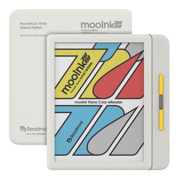 Readmoo讀墨  mooInk Nana 7 吋彩色電子書閱讀器-迷月白