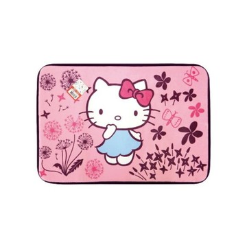 Sanrio 三麗鷗 凱蒂貓印花樂地墊 卡通人物圖樣 粉嫩可愛 彈性海綿 柔軟舒適 吸水力強 背面止滑設計  45 x 65cm  蒲公英  1個