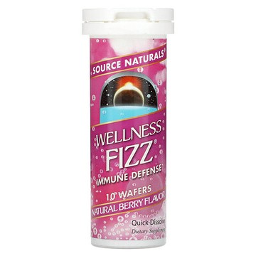 Source Naturals, Wellness Fizz，機體抵抗防禦，天然漿果味，10 片