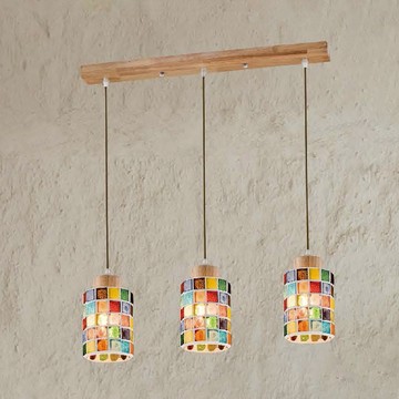 E27馬賽克手工玻璃餐吊燈 B64-29-72615