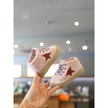 女寶寶冬季鞋子嬰兒加絨鞋1一2歲小童學步鞋保暖女童棉鞋男寶板鞋