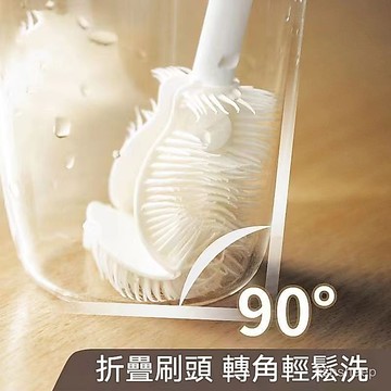 ⚡360°可刷 矽膠杯刷杯子清潔刷 長柄杯刷 瓶子清潔刷 奶瓶清潔刷 可摺叠刷頭清潔刷 水杯刷 保溫杯清潔刷