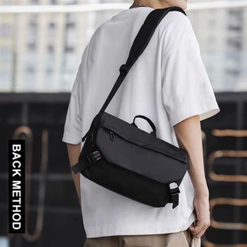 【BONum 博紐】男士多隔層大容量單肩隨身包