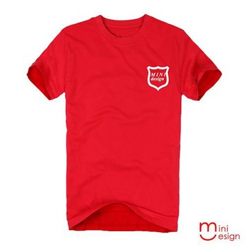 Minidesign-盾標章潮流設計短T 五色