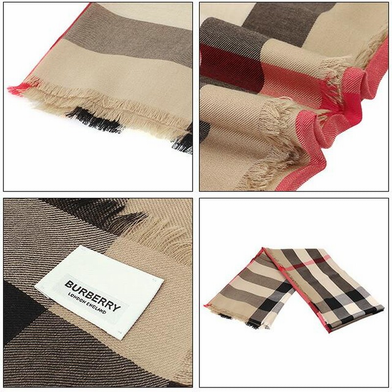 BURBERRY カシミヤ チェックストール （◇BURBERRY バーバリー