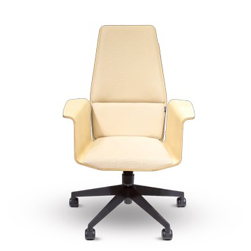 Provour | Woody 辧公椅 扶手高背款 - 淺色