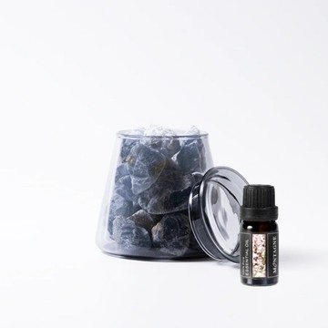 【Montagne】藍水晶｜富士山晶礦杯鍍色款（贈杯蓋）｜快樂鼠尾草10ml_廠商直送