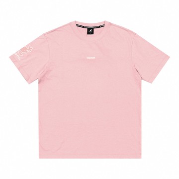 KANGOL 短袖 短T 中性 粉紅 胸口小LOGO 6225101444