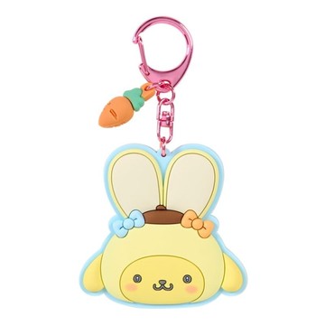 asdfkitty*布丁狗 胖耳朵兔子俱樂部 隨身鏡子鑰匙圈 吊飾 掛飾-日本正版商品