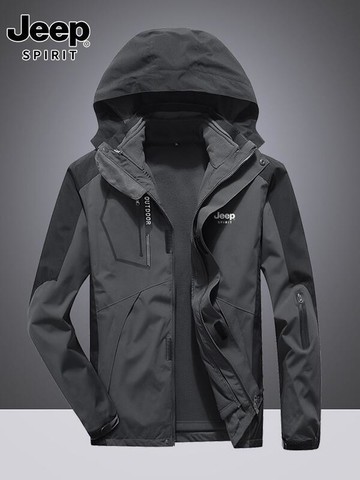 【免運】衝鋒衣 防風外套 戶外登山服 男三合一 可拆卸防內膽 加絨加厚