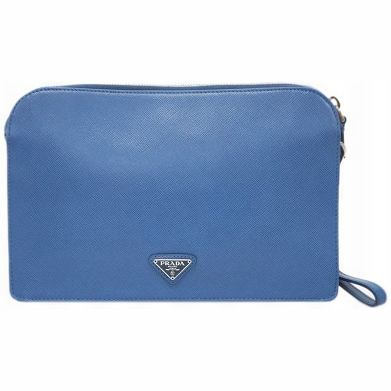 プラダ バッグ Vr0051 Prada メンズ セカンドバッグ クラッチ ストラップ付き Saffiano Travel Azzurro アズーロ カーフブルー アウトレット 通販 Lineポイント最大0 5 Get Lineショッピング