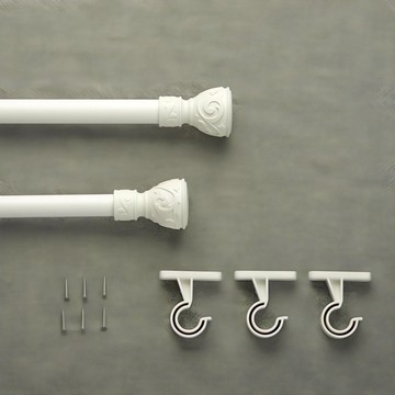 【出清品】7_Grace 25mm 窗簾桿, 白色, 120~350cm