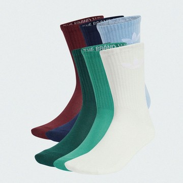 adidas LOGO 中筒襪 6雙入 男/女 - Originals JI9504 官方直營