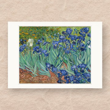 【 藝術畫卡 】梵谷・鳶尾花 | B4畫卡
